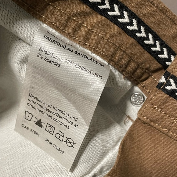 Ripzone Brown Chinos Pants 30x32 5-Pocket Slim Fit Stretch-Cotton Streetwear NWT - Picture 10 of 10